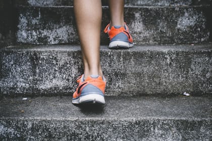 Person running outdoors